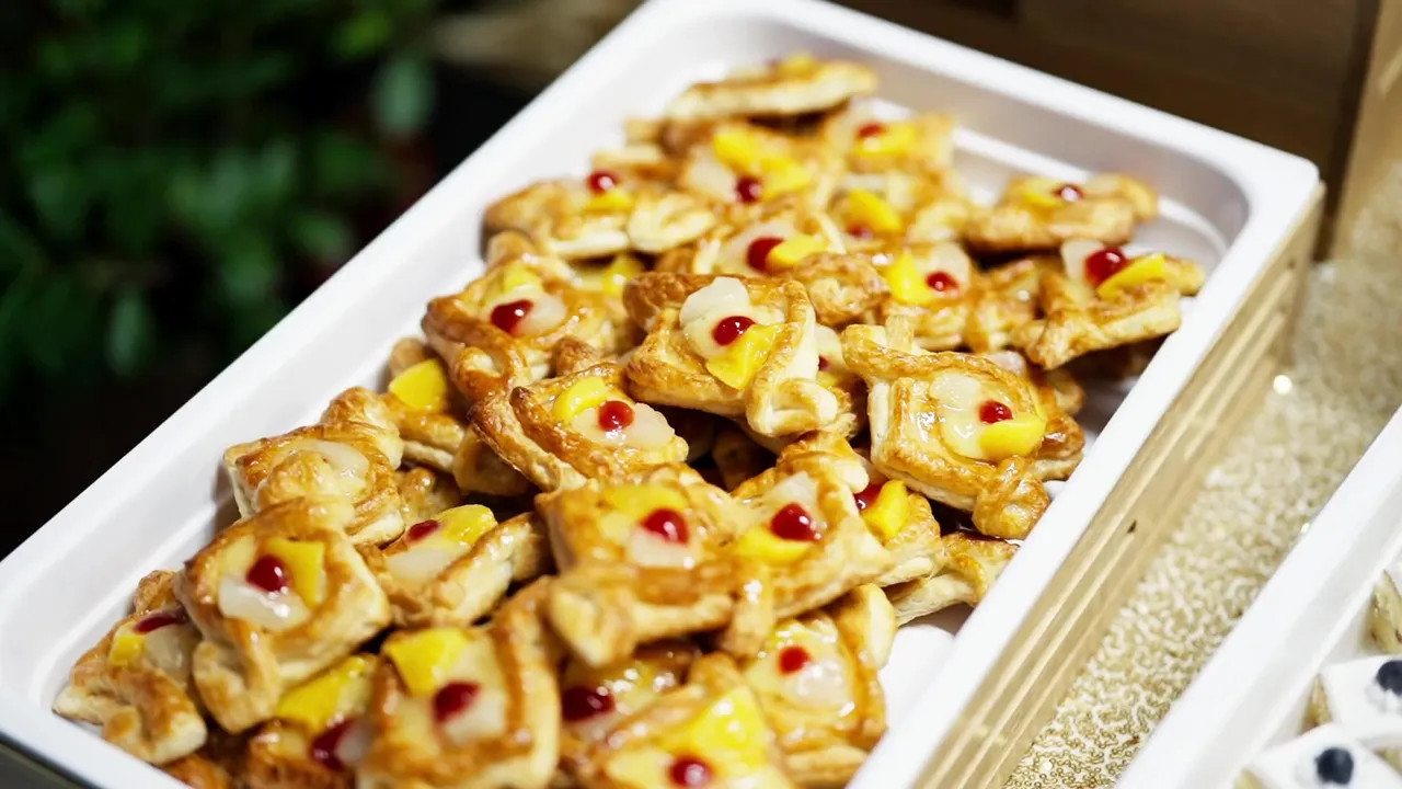 Trays of pastries at the MIB town hall